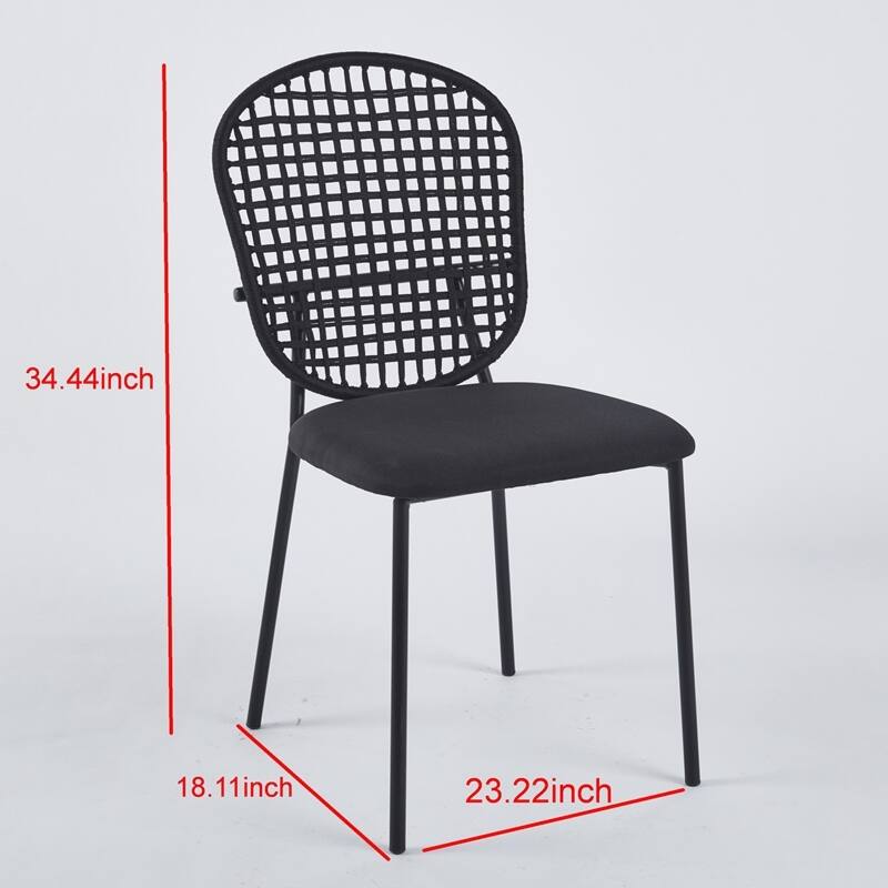 Dining chair coffee chair sennit chair set of 4,