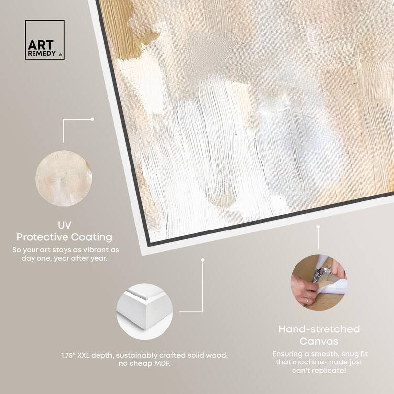 Beige and Cream I Canvas by Art Remedy