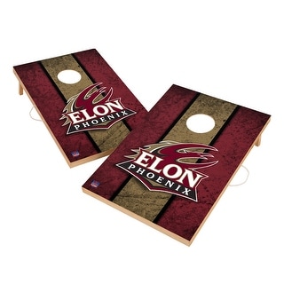 Vintage Elon University Phoenix Regulation 2x4 Cornhole Set