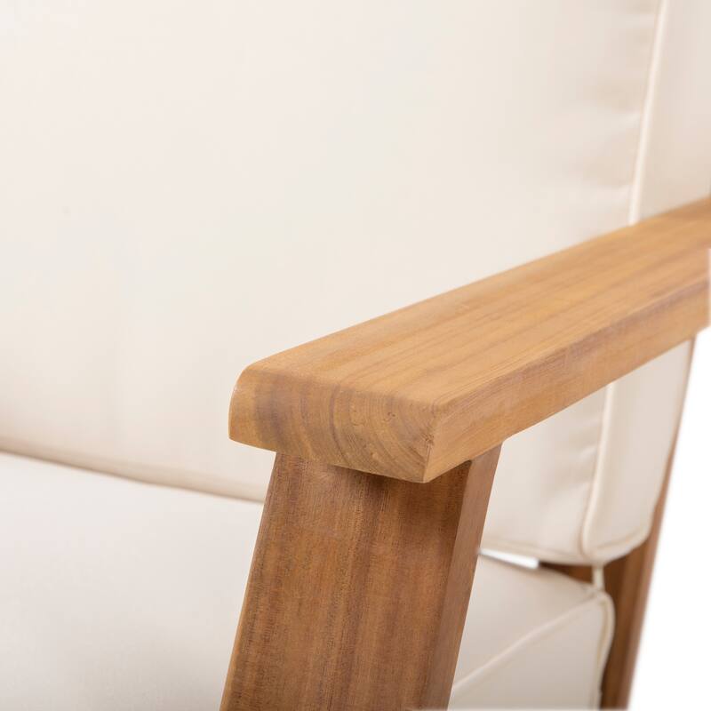 Paloma Acacia Wood Outdoor Club Chairs with Cushions (Set of 2) by Christopher Knight Home