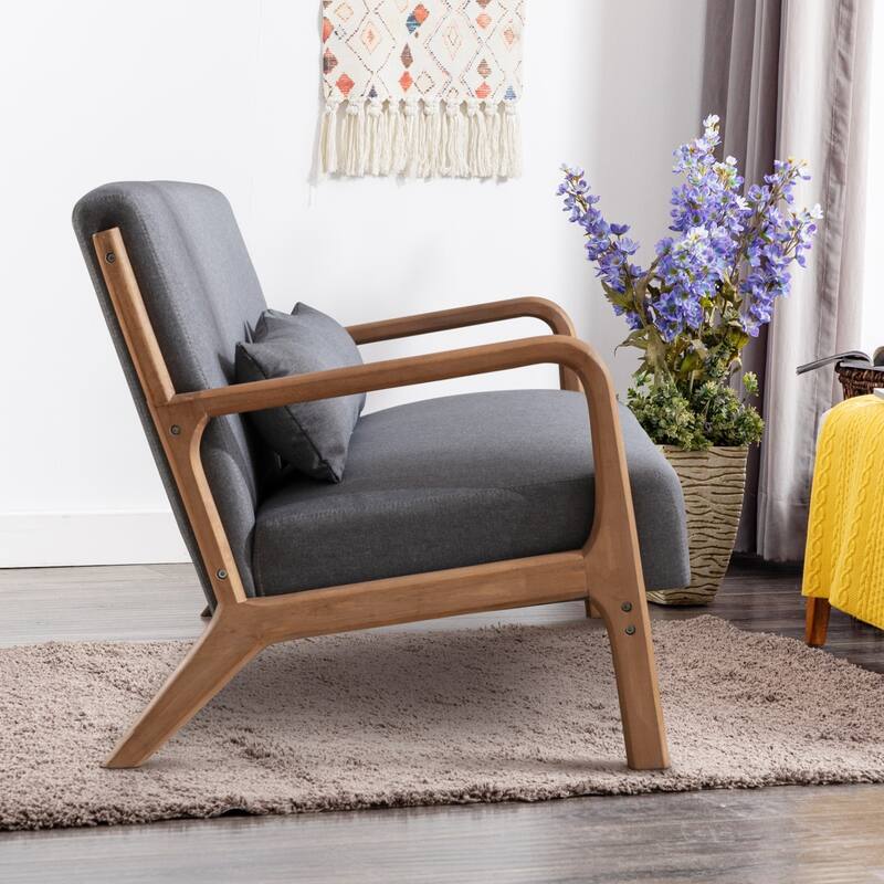 Ebello Modern Solid wood Accent Chair