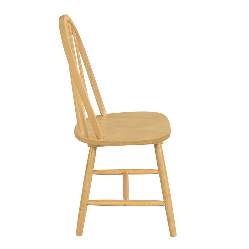 Declan Farmhouse High Back Spindle Dining Chairs (Set of 2) by Christopher Knight Home - 36"H