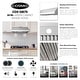 preview thumbnail 3 of 9, Cosmo 30 in. Ducted Under Cabinet Range Hood in Stainless Steel with Push Button Controls, LED Lighting and Permanent Filters