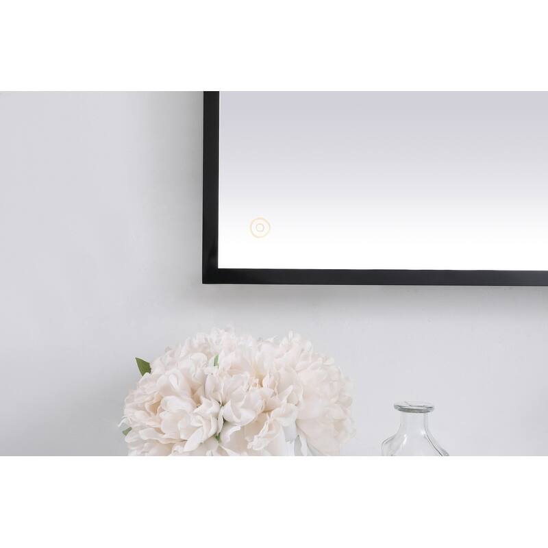 Indigo Home 36x40 inch LED mirror with adjustable color temperature