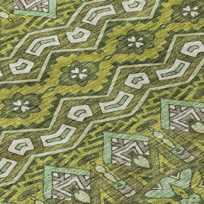 HomeRoots Moroccan Transitional Rectangle Outdoor Rug