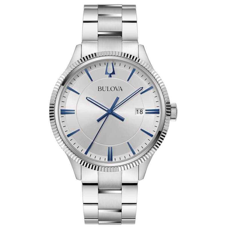 Bulova Men's Stainless Steel Silver Dial Watch - 96B451 - 6 (36)