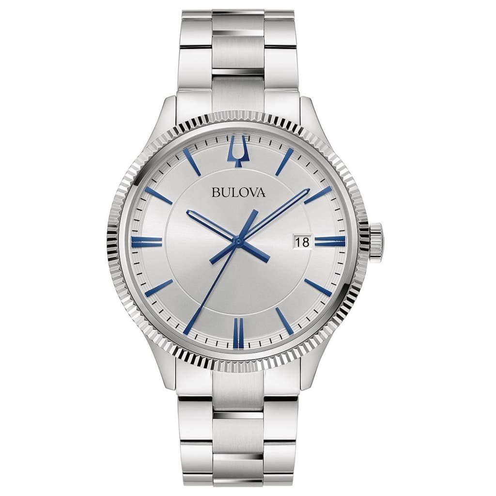 Bulova Men's Stainless Steel Silver Dial Watch - 96B451 - 6 (36)