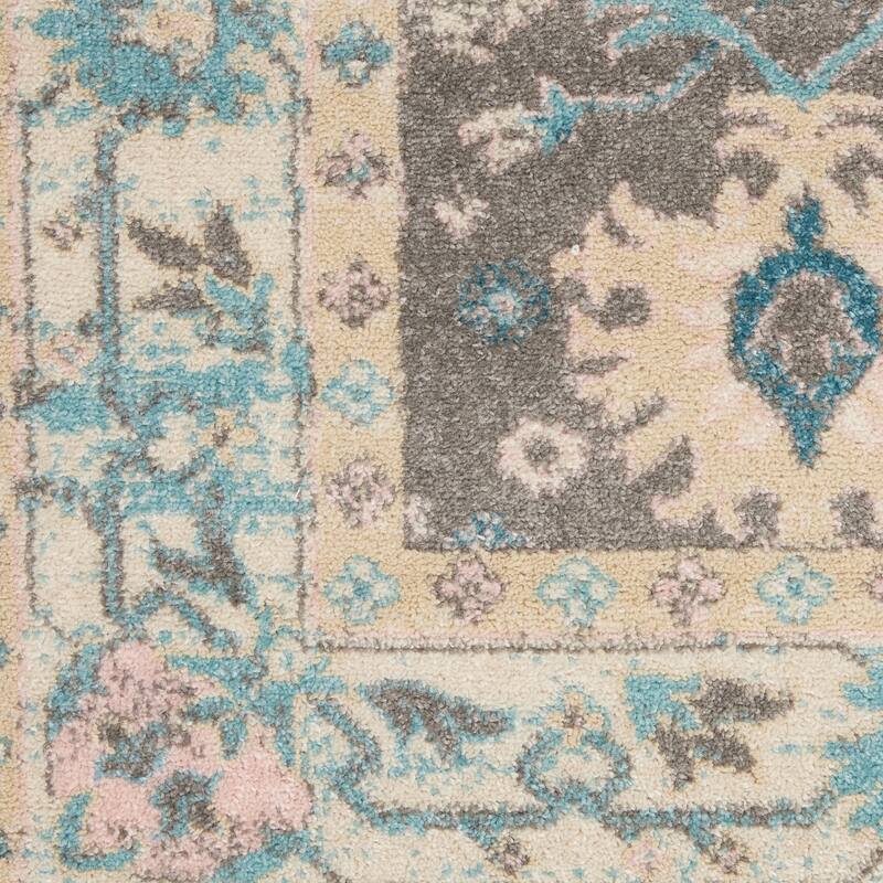 Nourison Tranquil Oriental Floral Medallion Area Rug