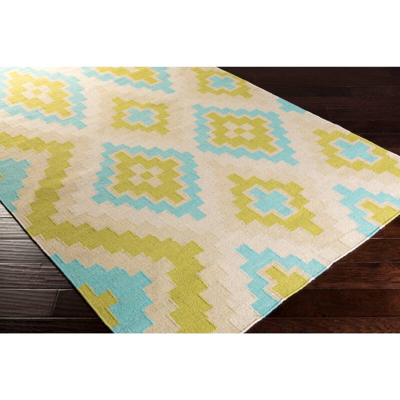 Hand-woven Freda Reversible Wool Area Rug