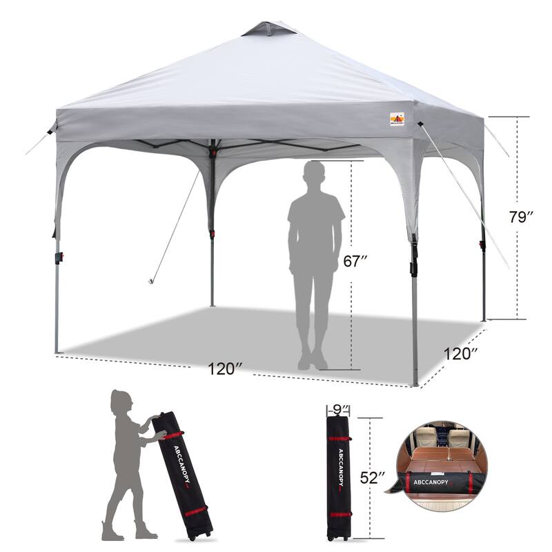 ABCCANOPY Outdoor Pop up Camping Sun Shelter Canopy Tent