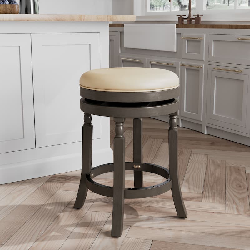 DTY Indoor Living Palmer Lake Backless Swivel Counter or Bar Stool