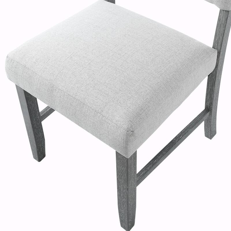 ​Farmhouse Kitchen Set - Table, 4 Chairs & Bench