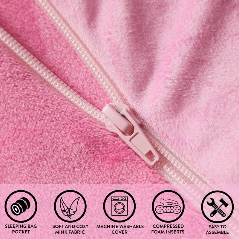 Disney Minnie Mouse Oversized Floor Lounger for Kids,Nap/Play Mat