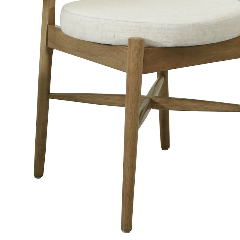 Lumen Dining Chairs Rubberwood (Set of 2 ) by Christopher Knight Home