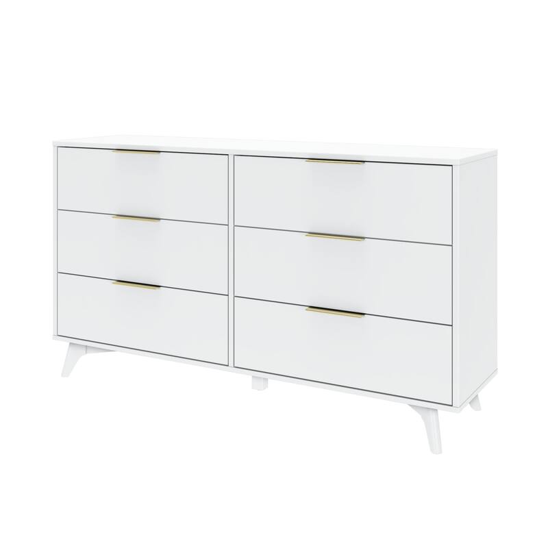 Plank and Beam Haven 6-Drawer Dresser with Drawer Pull Handles
