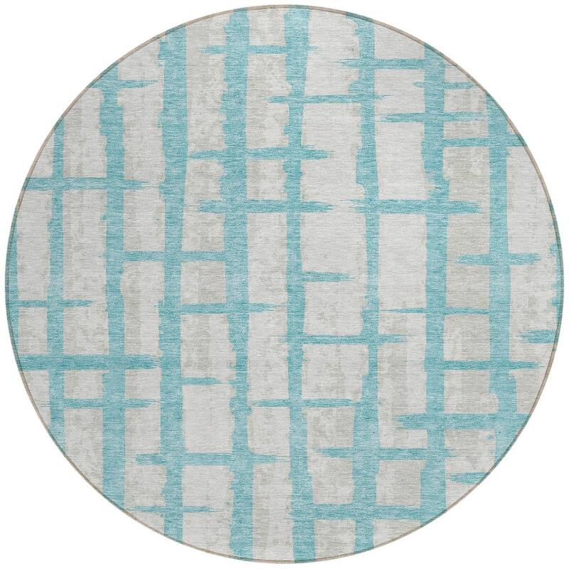 HomeRoots Striped Transitional Rectangle Outdoor Rug