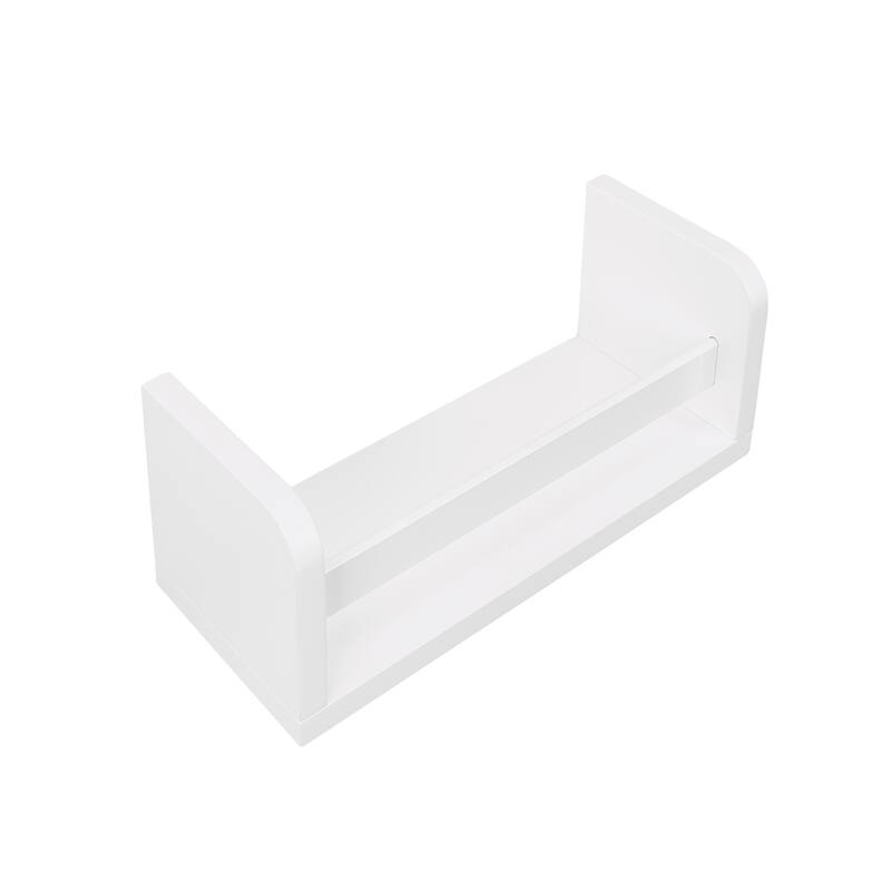 Book Nook White MDF Multi-Cubby Storage Activity Table Including 10 inch Bookshelves - Set of 2