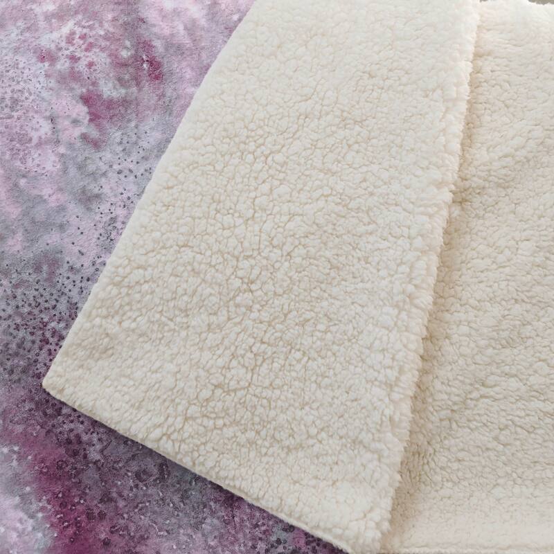 Premium Machine Washable Contemporary Glam Sherpa Throw Blanket