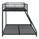 preview thumbnail 12 of 10, Furniture of America Landers Modern Twin over Full Metal Bunk Bed with Attached Angled Ladder