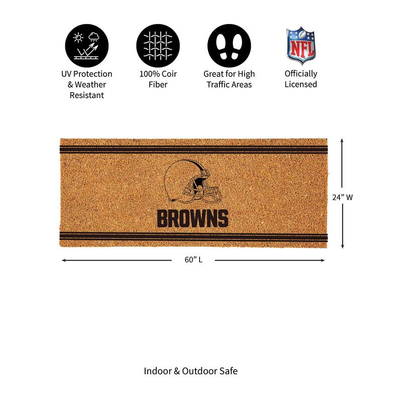 Cleveland Browns Monochrome Indoor/Outdoor Coir Door Mat