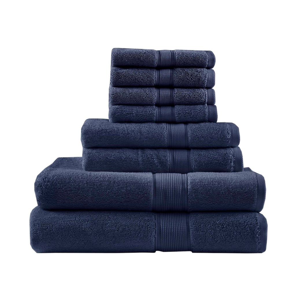 Ultra-Soft One hundred percent Cotton Absorbent Towel Set 8-Piece