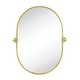preview thumbnail 11 of 24, TEHOME Elysian Farmhouse Oval Pivot Metal Wall Mirror - 20'' x 30''