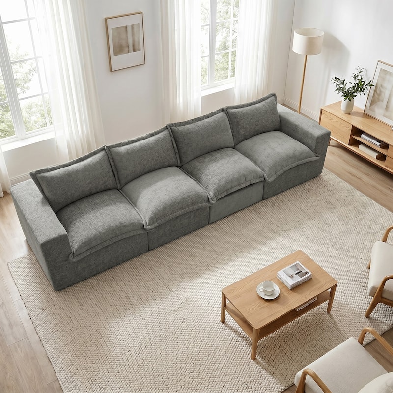 Comfy Cloud Couch Plush Modular Sectional Sofa For Living Room