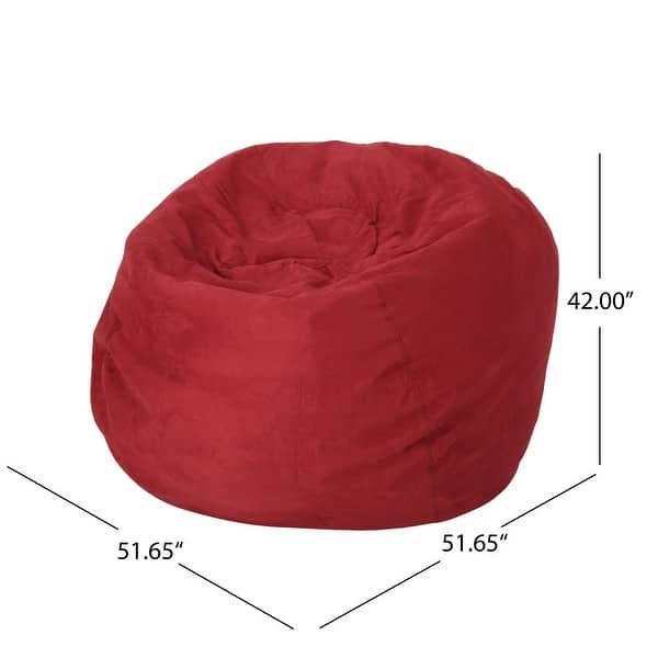 Madison Faux Suede 5-foot Beanbag Chair by Christopher Knight Home