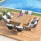 Option Teak(9 Pcs Square Teak Table)