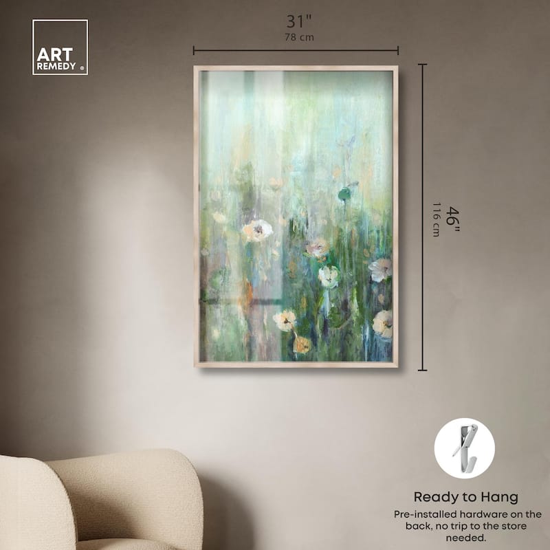 Harmony Green I Shadowbox by Art Remedy