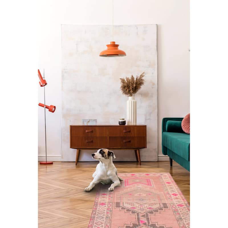 ECARPETGALLERY Hand-knotted Konya Anatolian Copper Wool Rug - 3'3 x 10'1