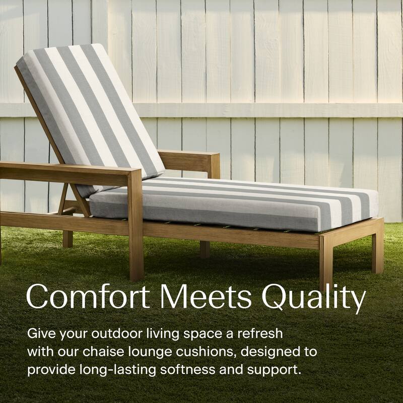 Textured Chaise Lounge Cushion - 22.5" wide x 70" long x 45" deep x 3.5" thick