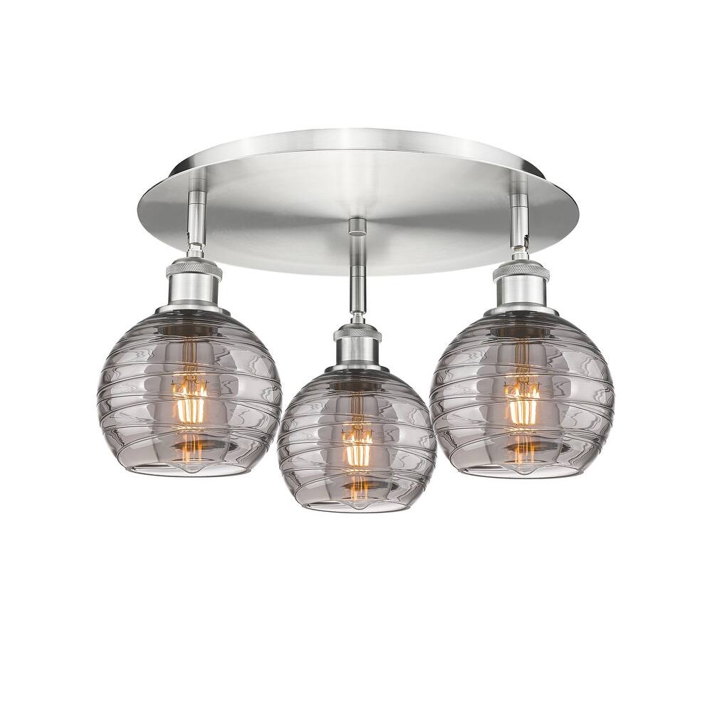 Innovations Lighting 516-3C 9 18 Athens Deco Swirl Semi-Flush Athens