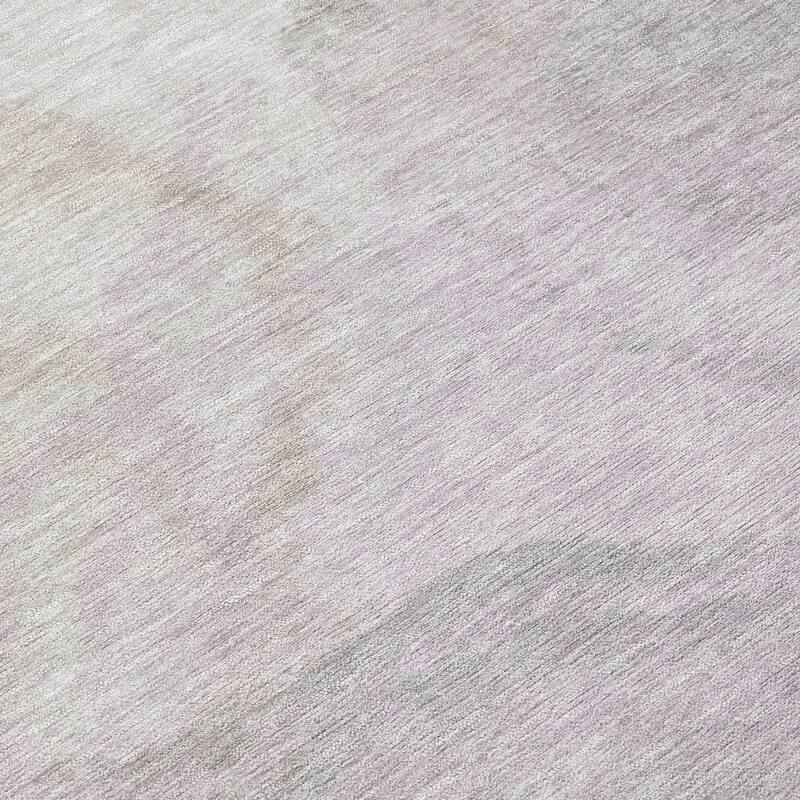 Machine Washable Indoor/ Outdoor Abstract Muted Chantille Rug