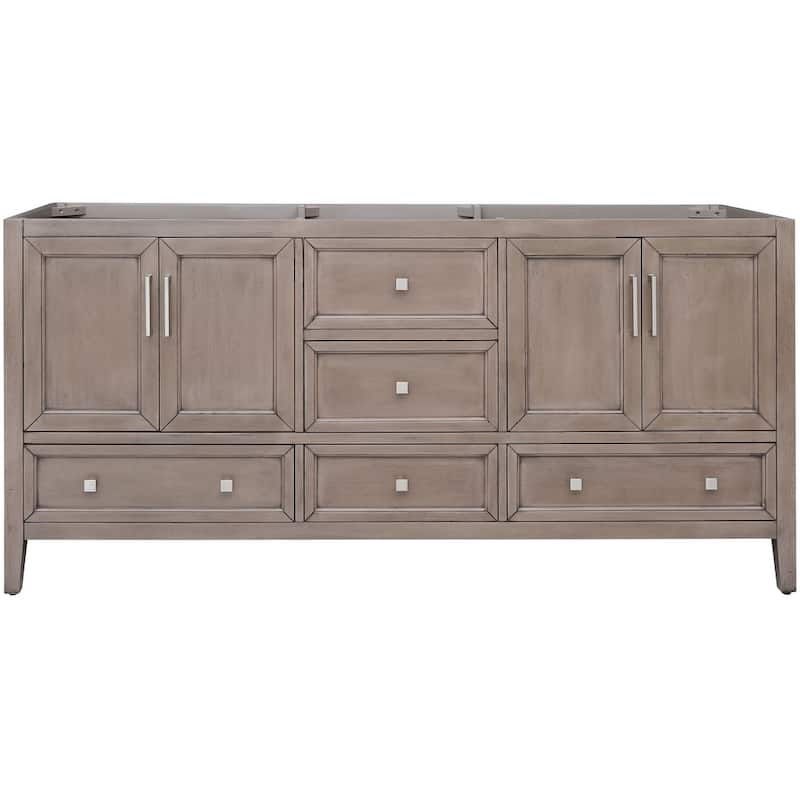 Avanity EVERETTE-V72-WD Everette 72" Double Free Standing Vanity - Gray Oak - Oak Finish