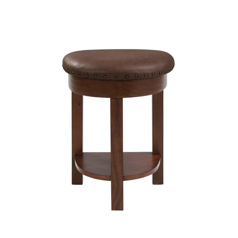 Modern 4-Piece Bar Dining Set with 3 PU Upholstered Bar Stools, Wood Counter Height Dining Table Set for Dining Room