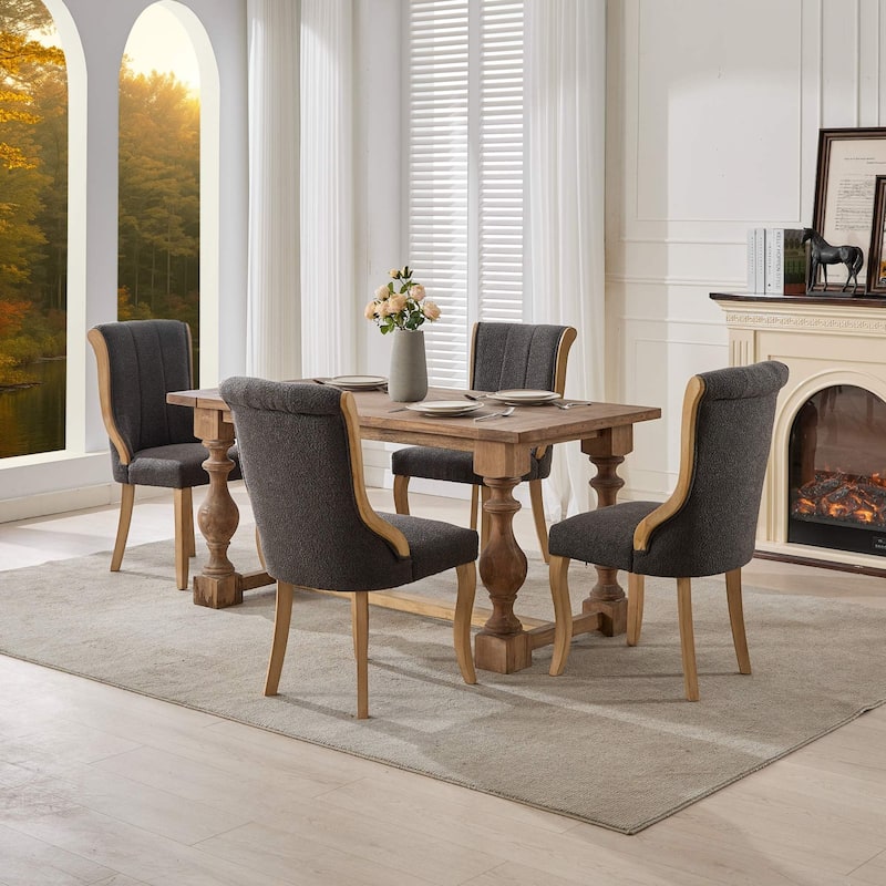 Modern Velvet Dining Chairs, Upholstered Dining Accent Chair, Set of 2