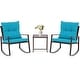 preview thumbnail 28 of 44, Pheap Outdoor 3-piece Rocking Wicker Bistro Set by Havenside Home