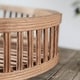 preview thumbnail 21 of 20, Slats Oblong Bamboo Decorative Tray - White Wash