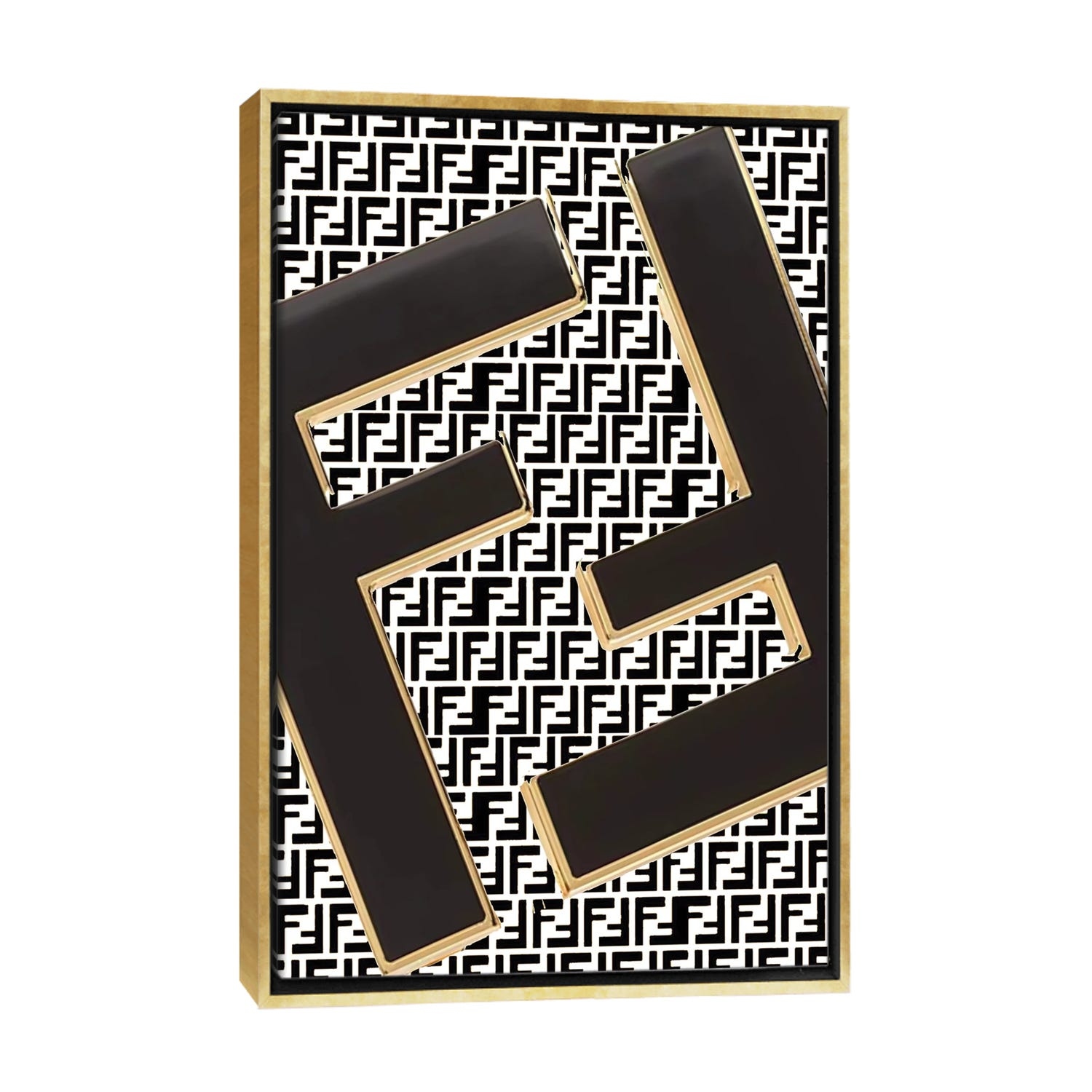 iCanvas Fendi Logo Design by Julie Schreiber Framed Canvas Print Bed Bath Beyond 36626400