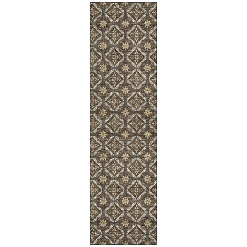 Machine Washable Indoor/ Outdoor Contemporary Granby Chantille Rug