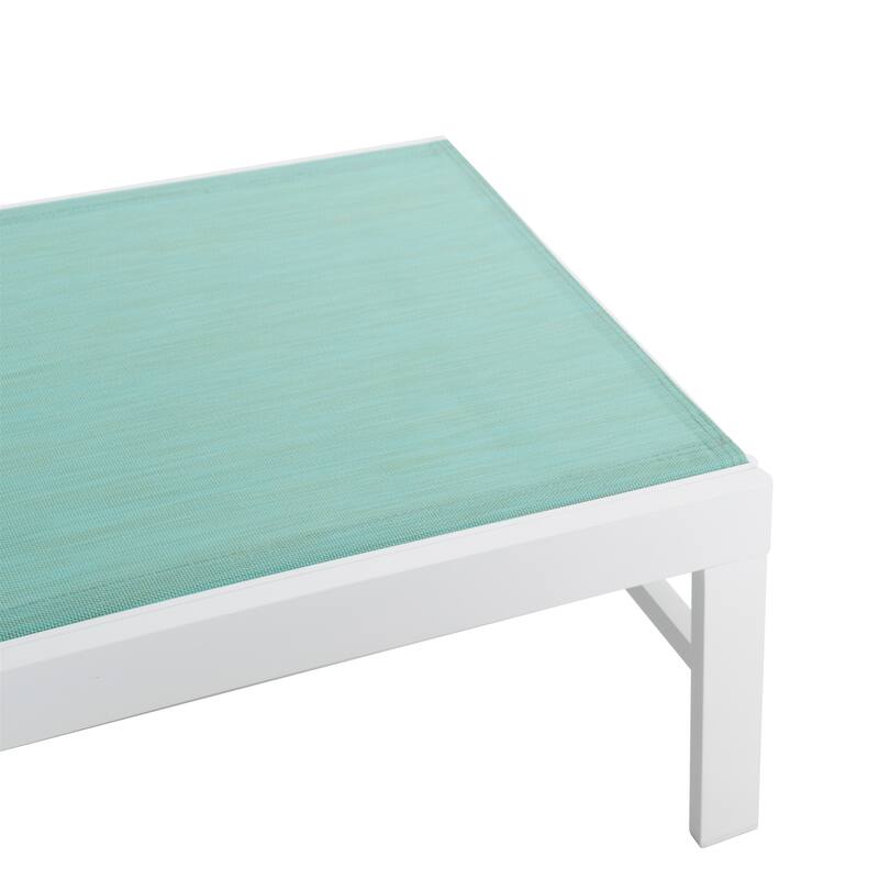 VredHom Outdoor Furniture Patio Chaise Lounge with Side Table - 76.38 " L x 23.62 " W x 13" H