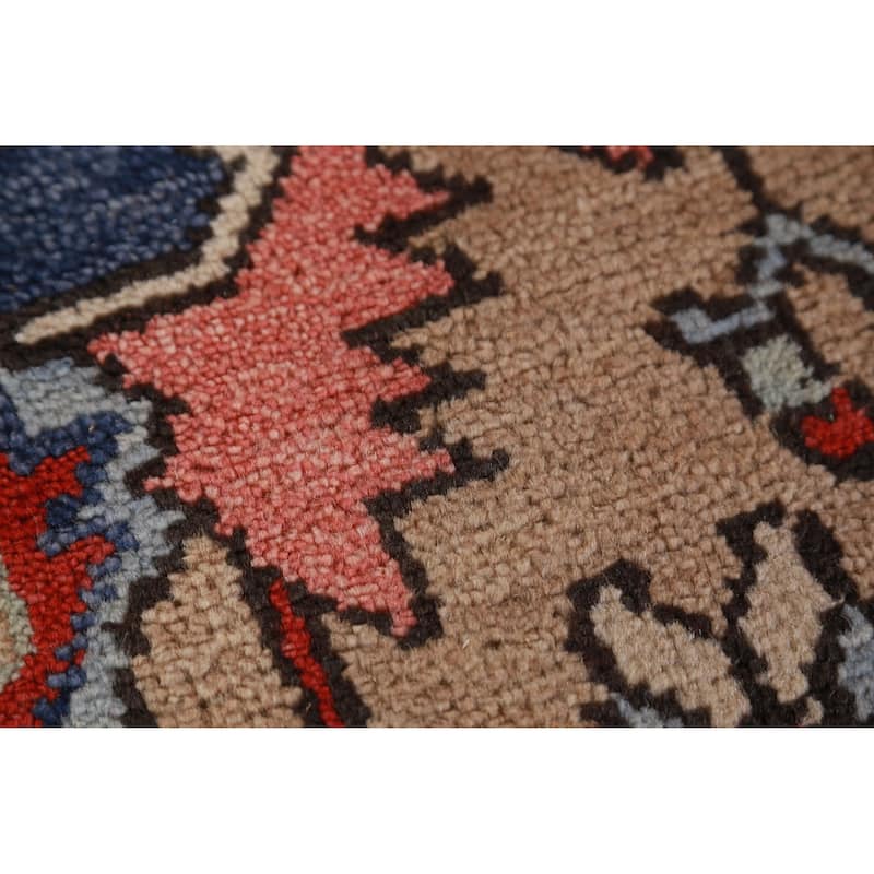 Hand Knotted Oriental 100% Wool Carpet Traditional Medallion Red Heriz (serapi) Area Rug - 15' 2'' X 11' 8''