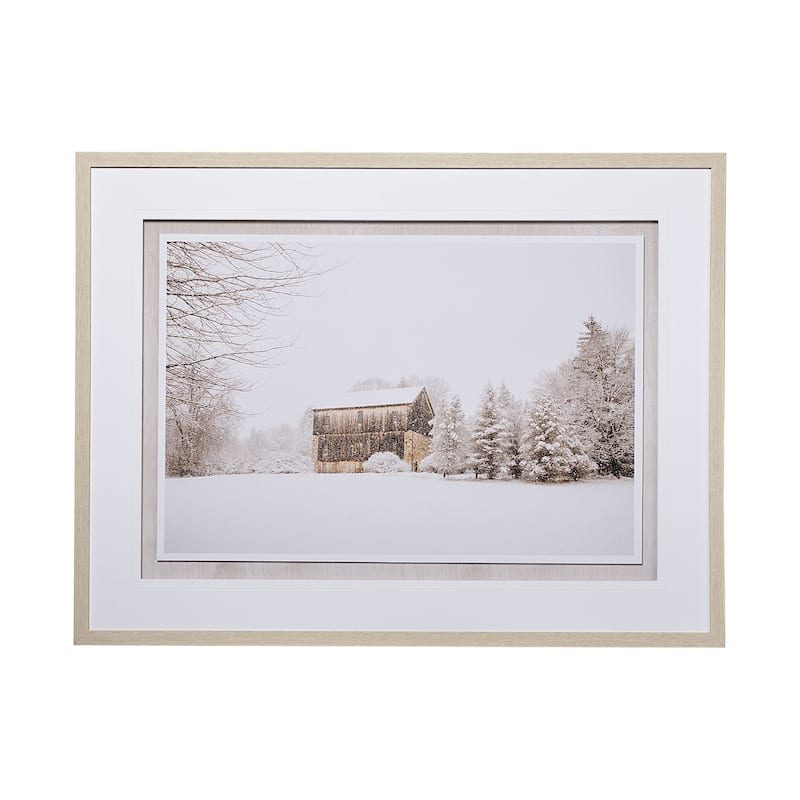 First Snow Framed Art Print
