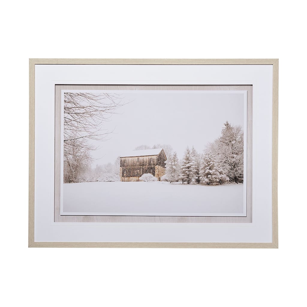 First Snow Framed Art Print