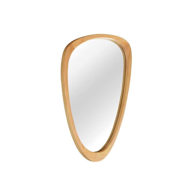 Irregular Solid Wood Frame Decorative Mirror