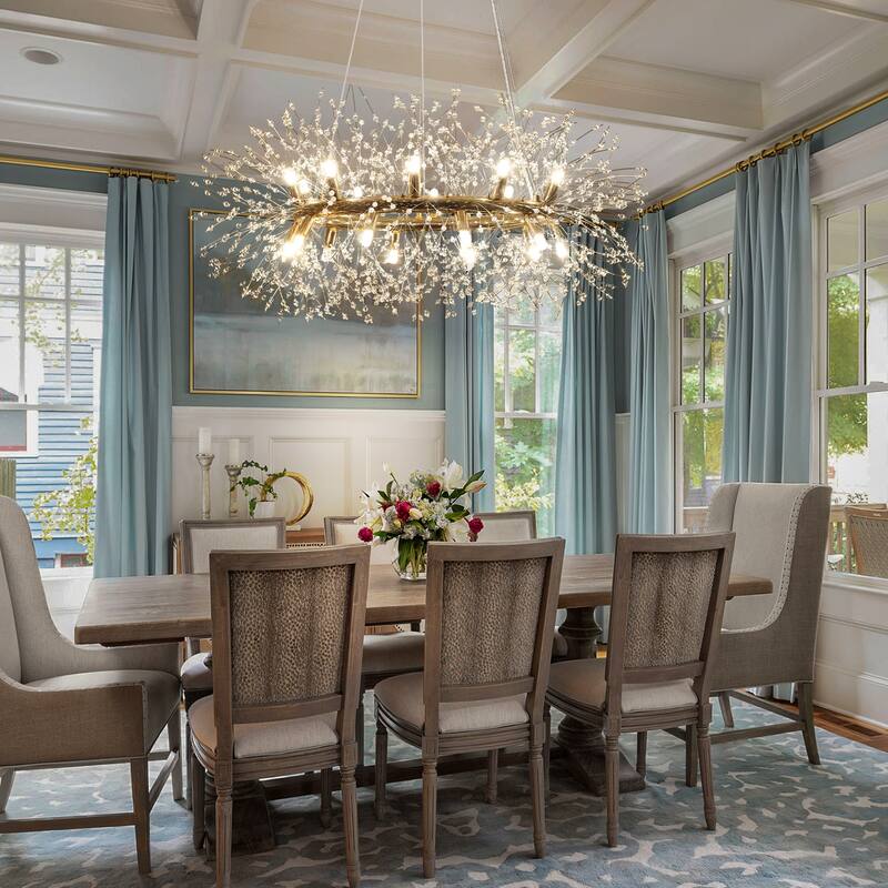 12/20-Light Modern Firework Dandelion Crystal Chandelier(Bulb Included)