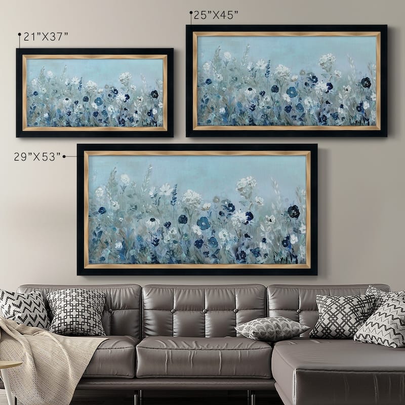 Teal Light Garden Premium Framed Canvas- Ready to Hang