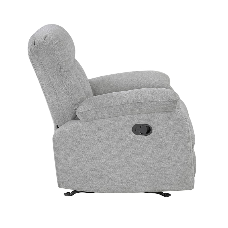 Alpina 38" Chenille Manual Rocker Recliner - Gentle Rocking Motion