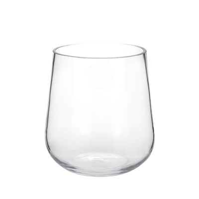 7" Clear Glass Vase